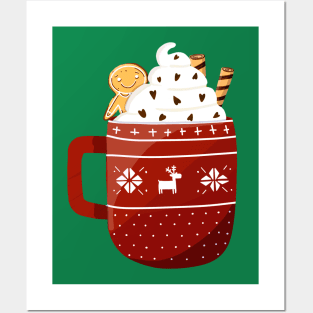 Christmas Hot Chocolate Posters and Art